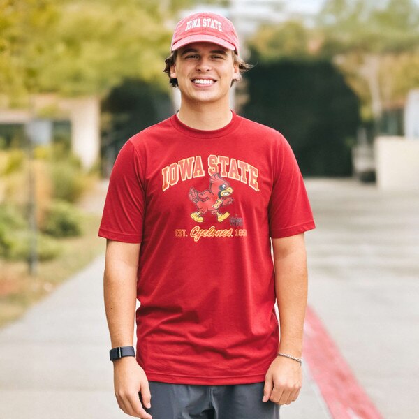 Authentic Brand Walking Cy Cyclones Cardinal T-shirt
